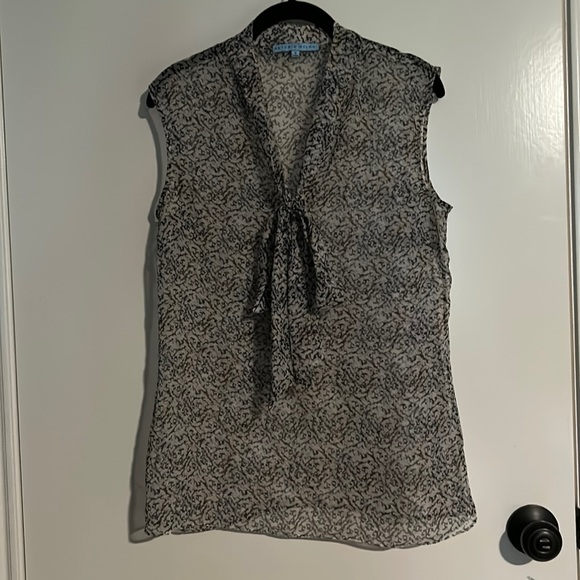 Sheer Patterned Blouse - Picture 1 of 4